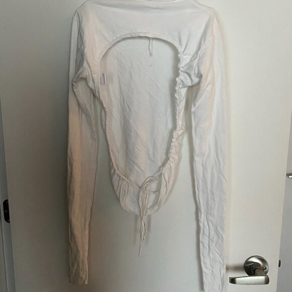 ARE YOU AM I SAIA TOP WHITE - Picture 3 of 5